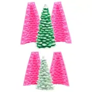 3D Christmas Tree Silicone Mold Soap Clay Making DIY Cake Mould Baking