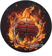 Chopping Blocks, Basketball Logo with Flames Printed Chopping Block,fruit Chopping Block,thickened Chopping Block,round Chopping Block