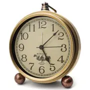 Vintage Analog Clock5.2 inch Super Silent ClockBattery Operated Alarm Clock f...