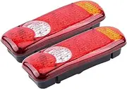 2PCS Truck Rear Tail Light 46LED Car Turn Signal Indicator Lamp 12V Caravan Trailer Lights 24V Running Side Tail Lamp(2PCS 12V)