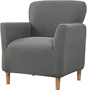 Club Chair Slipcover Stretch Spandex Barrel Chair Covers Removable Tub Chair Slipcovers Armchair Sofa Cover Couch Furniture Protector Arm Chair Cover for Living Room (Color : #25)