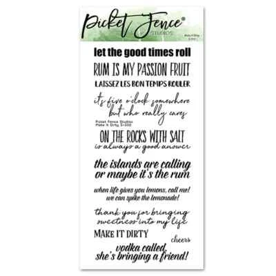 Make It Dirty Stamp set by picket fence