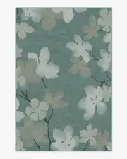 185' x 275' | Machine Washable Runner Rug | Kid & Pet Friendly | Indoor Rug | Magnolia Teal Rug | Ruggable