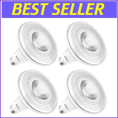 Sunco Waterproof Dusk to Dawn LED Flood Light, 1250 Lumens Brightness - 4 Pack