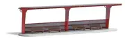 HO Scale Busch 1377 Bus Station Laser-Cut Kit