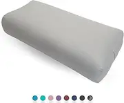 Everyday Yoga Bolster Rectangular Meditation Pillow, Super Soft & Lightweight with Carry Handle - Firm Support for Restorative Yoga, Multi-color
