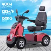Electric Mobility Scooter 40KM Range 12km/h Electric Motorised Elderly AU