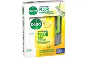 Dettol Antibacterial Floor Mop System With 25 Floor Cleaning Wipes 1 Pack