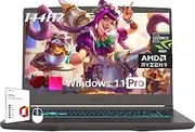 MSI Thin 15 Gaming Laptop, AMD Ryzen 9 8945HS(Beat i9-13900H, Up to 5.2GHz, NVIDIA RTX 4060 8GB GDDR6, 15.6" 144Hz IPS, 64 GB DDR5, 4 TB SSD, Windows 11 Pro, Office Pro 2024 Lifetime License
