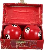 GANAZONO 1 Pair Hand Therapy Balls for Joint Flexibility Chinese Stress Balls for Elderly Hand Exercise for Massage with Present Box Flexibility