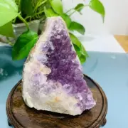 605g Natural Amethyst Geode Mineral Specimen Crystal Quartz Energy Decoration