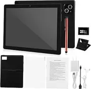 10.1 Inch Portable Tablet for Boys and Girls Processor Boys and Girls Tablet Notebook with Headphones Stand Pen Black