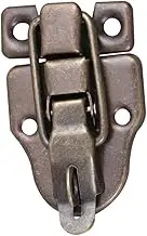 Veemoon 2pcs Box Duckbilled Snap Hooks Toggle Catch Cabinet Toggle Hook Locks Case Catches Brass Vintage Suitcase Hasp Retro Case Kitchen Cabinet Hinges Metal s Hooks Antique Small Box