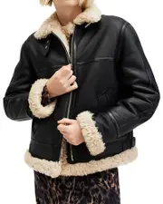 Allsaints Lorel Shearling Flying Jacket