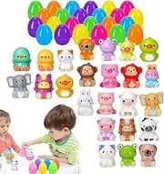 Tidepick Prefilled Easter Eggs 24 - Sensory Fidget, Stress Relief Artifact, Holiday Basket Stuffers, Funny Stress Reliever, Prefilled Easter Eggs with Toys,Squishy Prefilled Easter Eggs, Funny Stress