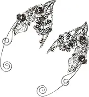 [WESIEVYA] Flat Back Earrings Earring Clip 2pcs Ear Bone Clips for Cosplay Ear Decor Jewelry