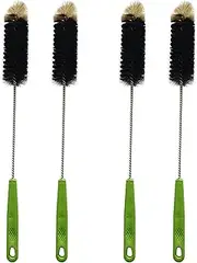 Binxind 4X Bottle Brush, Long Handle Cleaning Brushes for Long Narrow Neck Bottle Cleaning Water Beer Wine Sports Bottle