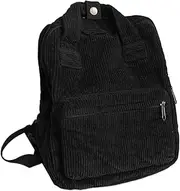 [Whyzsjnclg] Corduroy Backpack, Backpack with Adjustable Shoulder Strap & Handle Abrasion-Resistant School Backpack for Casual