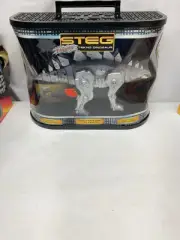 STEG Fighting Tekno Dinosaur New 90's Toy Voice Activated Light Sense Retired