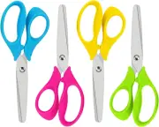 Left Handed Scissors for Kids, 5" Lefty Scissors with Comfort Grip Handles, Blun
