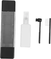FUNNETOYU 1 Set Vinyl Record Cleaning Brush Static CD Album Cleaner with Cleaning Liquid for Safely Removing Dust and Dirt from and