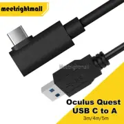 USB3.0 Right Angle 3m/4m/5m link charging cable for Oculus Quest USB-C to USB-A