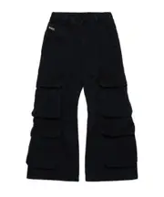 Diesel Kids Oval-D Logo Embroidered Cargo Pants 8Y,6Y,4Y,14Y,12Y,10Y black
