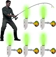 Fishing Rod Light - Alarm Bell Glow Lamp,Luminous Fishing Pole Alarm Light Set of 5 for Night Camping Hiking Outdoor Activities