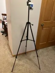 Focus Full-Sized Adjustable Telescoping Tripod with Carrying Bag and Mount