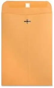 Business Source Heavy-Duty Clasp Envelopes - Clasp - #75-7 1/2" Width x 10 1/2" Length - 28 lb - Clasp - Kraft - 100 / Box - Kraft