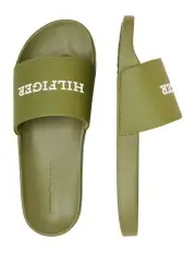 [Tommy Hilfiger] Raised Pool Slide in Mash Green