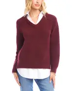 Karen Kane Layered Look Sweater