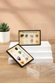Mineral Rocks and Gemstones Collection-Set Of 3
