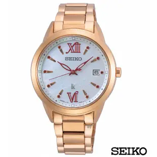 聊聊甜甜價◆SEIKO 精工 LUKIA 太陽能玫瑰金女錶 SUT392J1 限量 V147-0CL0K