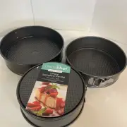 Prime Chef 3 Piece Springform Baking Set:8,9,10 inch *Brand New