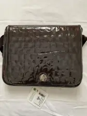 Big Bubble Bags Brown Over The Shoulder Strap 100% Recycle Plastic Italian Class