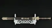 White Wall Mount Samurai Sword Katana Holder Stand Hanger Display Rack 1 Tier
