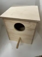 Deluxe Plywood 12mm Ply Large Parrot breeding nesting hinged lid nest bird box