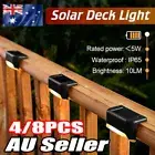 Outdoor Solar LED Deck Night Lights Garden Patio Pathway Stairs Step Fence LamLQ