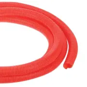 10ft 3/4 Inch Red Wire Loom Split Tubing Cord Protectors Flexible Conduit