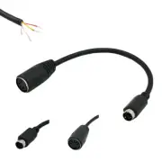 1x 6Pin Mini-DIN (PS/2) Male To DIN 5Pin Female Adapter Cable For Keyboard 15cm