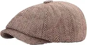 [APLVFFZH] Men's Newsboy Hats Beret Hat Boy Hat Flat Cap for Men Peaky Hat for Travel