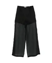 silk palazzo pants 0,1,2,NUM_RMI,3,NUM_RMII Black