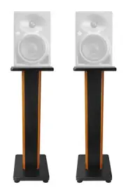 (2) Rockville 28" 2-Tone Studio Monitor Speaker Stands For Neumann KH 80 DSP