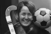 English cricketer Rachael Heyhoe Flint, captain of the England wom - Old Photo