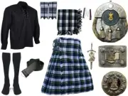 Men's Antique St. Andrew Kilt Outfit – Highland Wedding Set in 45+ Tartans