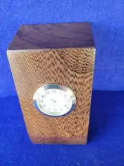 Handcrafted Pheasant Wood Desk Clock, 4 Styles