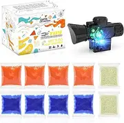 TANSAR Gel Ball Blaster Accessories, Splatter Blaster Attachment, Splat Orby Gun Parts with 1 Pack Bottle Hopper, 10 Pack Gel Balls Ammo, for Ages 14+ Year Old