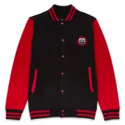 Pokémon Kanto Legendary Embroidered Unisex Varsity Jacket - Black