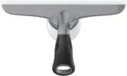 Purpose Silicon Squeegee for Window, Glass, Shower Door, Car Windshield, Heavy Duty Window Scrubber, Includes Suction Hook, 10 inch, Grey & Black, 1 Pack